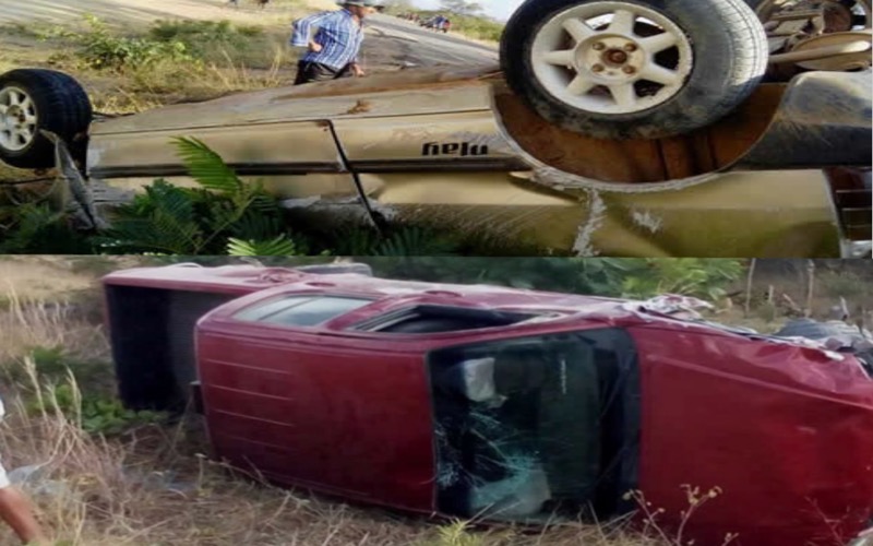 Três pessoas ficam feridas em um grave acidente no município de Jardim