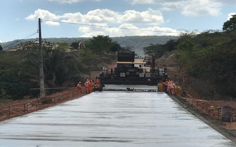 Obras na rodovia que liga Crato a Nova Olinda seguem a todo vapor