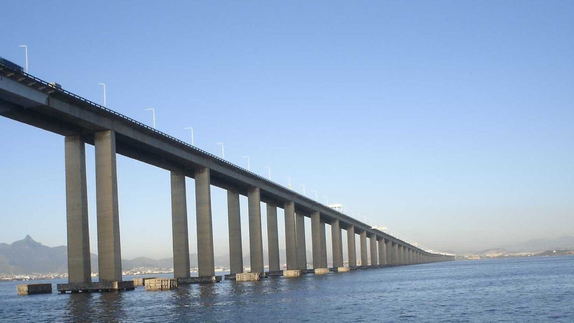 Resgate de cão provoca fechamento da ponte Rio-Niterói