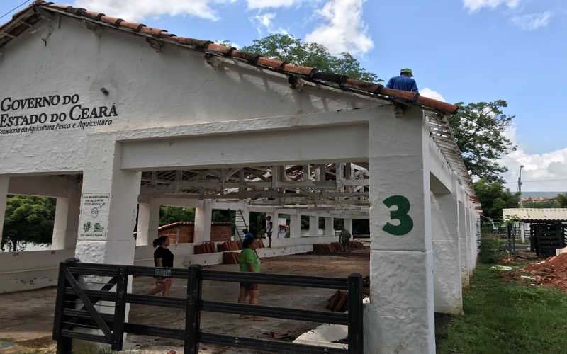 Reforma de parque de exposição Pedro Felício Cavalcante em Crato-CE segue a todo vapor, confira as imagens: