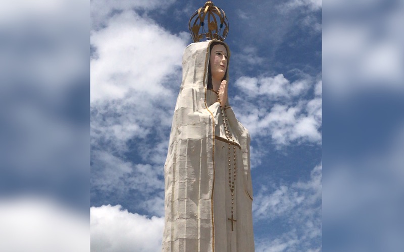 Obras do entorno da estátua de Nossa Senhora de Fátima prossegue em Crato-CE, veja: