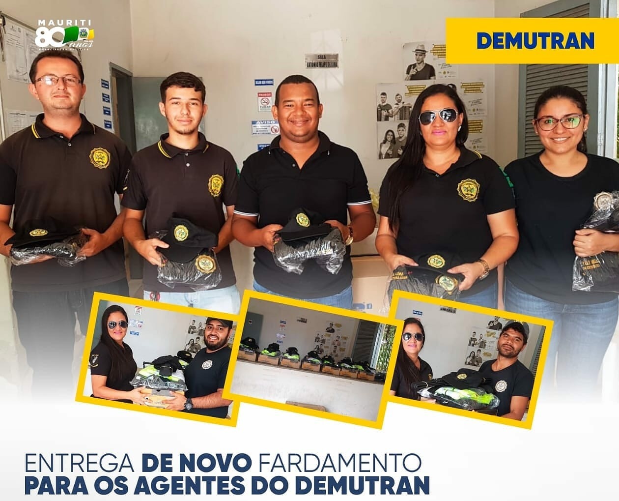 Prefeitura de Mauriti entrega novo fardamento aos Agentes do Demutran