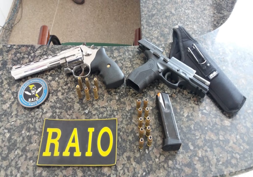 Mais cinco arma de fogo foram apreendidas pela Polícia nas cidades de Missão Velha, Mauriti e Crato-CE