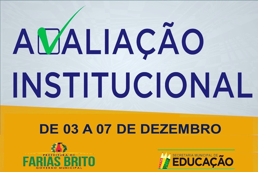 Educação de Farias Brito realizará Avaliação Institucional Coletiva das Escolas