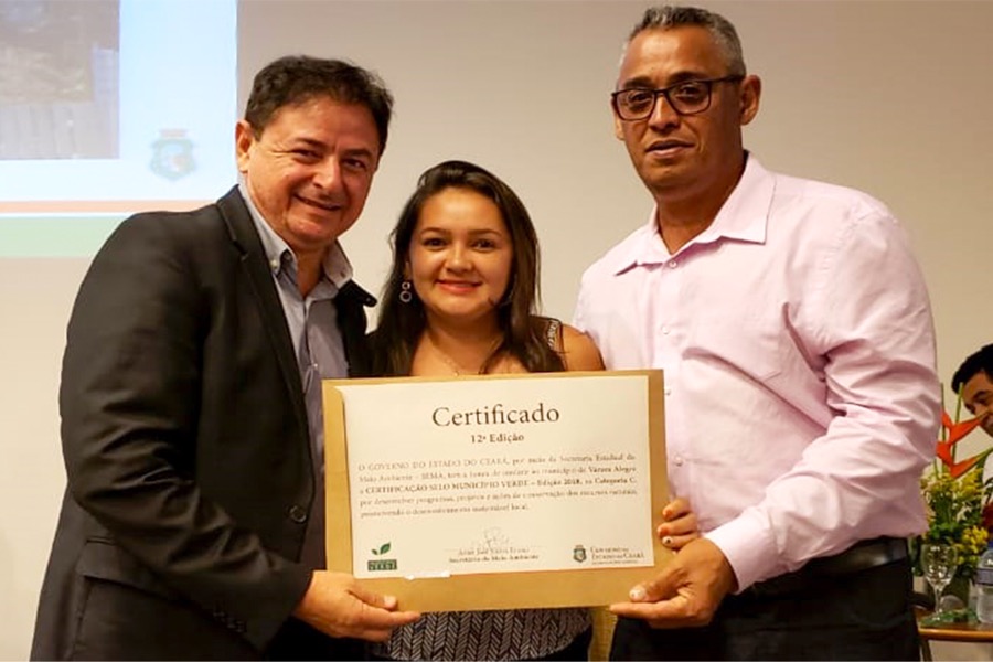 Várzea Alegre recebe Selo Município Verde 2018