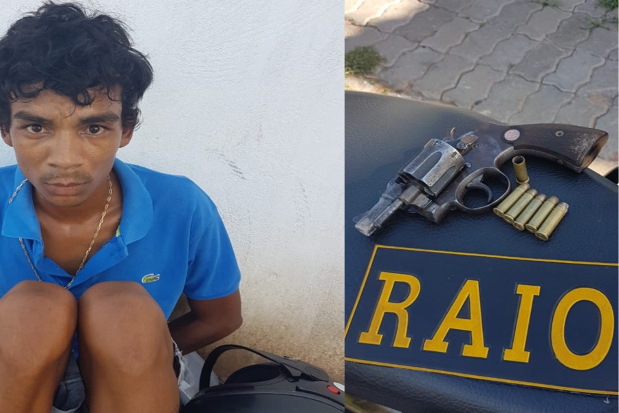 Foragido de cadeia pública de Pernambuco pratica roubo contra mulher  e é preso minutos depois com  arma de fogo em Juazeiro do Norte-CE