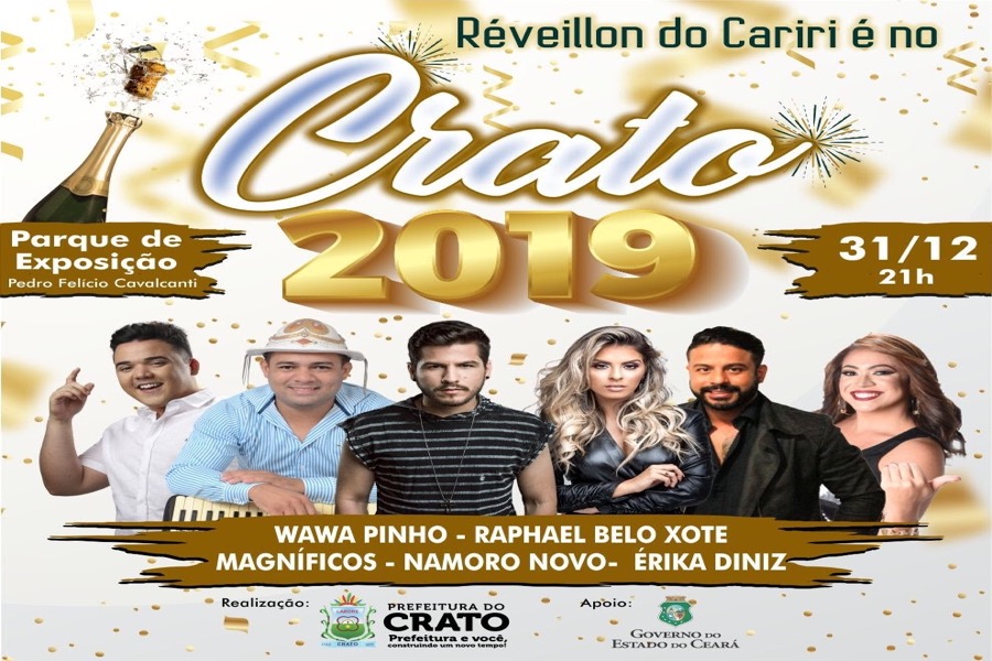 Réveillon do Crato contará com cinco atrações musicais