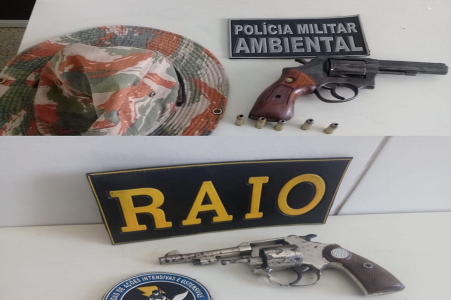 Mais duas armas de fogo apreendidas e acusados presos no intervalo de meia hora nas cidades de Caririaçu e Juazeiro do Norte-CE