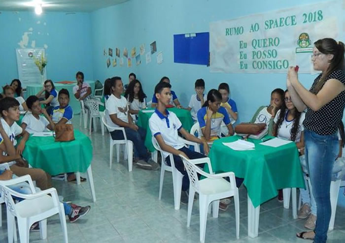 Educação de Nova Olinda nos preparativos para o SPAECE