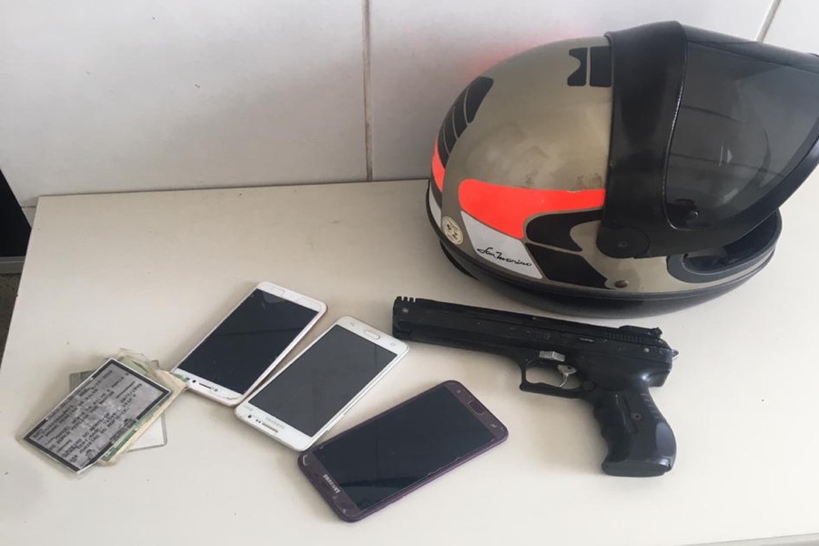 Polícia prende envolvidos em roubos de celulares e apreende simulacro de arma de fogo em juazeiro do Norte-CE