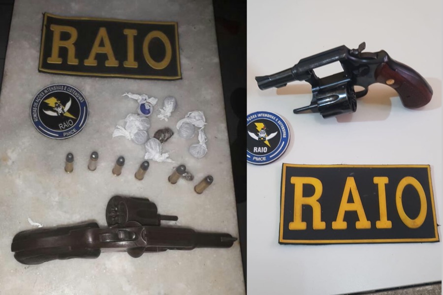 Mais duas armas de fogo retiradas de circulação em um poucas horas no bairro Aeroporto em Juazeiro do Norte-CE