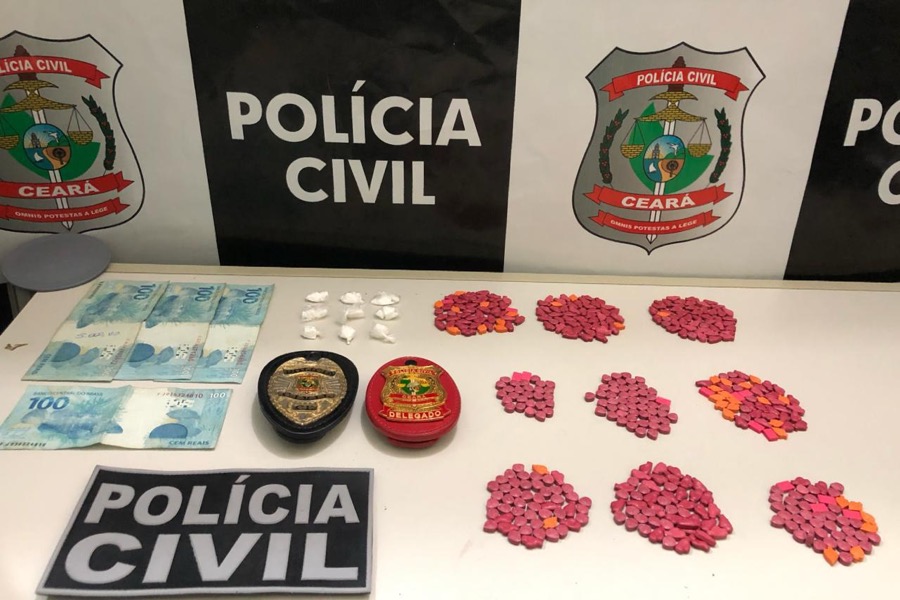 Polícia Civil apreende grande quantidade de droga sintética, maconha e cocaína em Juazeiro do Norte-CE