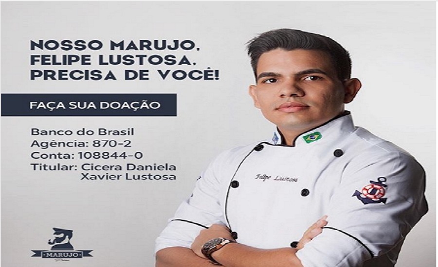 Iniciada campanha de tratamento para Felipe Lustosa, dono do Restaurante Marujo