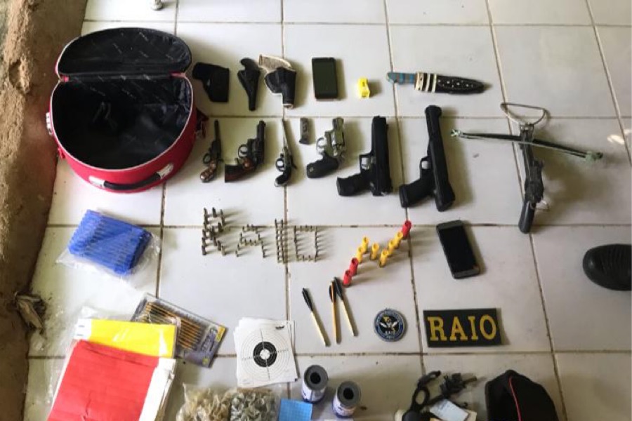 BPRAIO apreende seis  armas de fogo e mais  de  50 munições em Missão Velha e Porteiras-CE