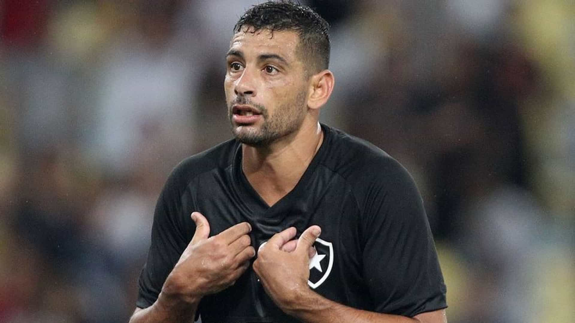 Diego Souza treina e deve reforçar o Botafogo contra o Bahia