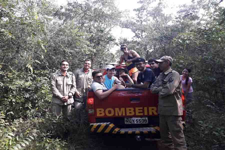 Bombeiros resgatam grupo de pessoas que estavam perdidos na Chapada do Araripe