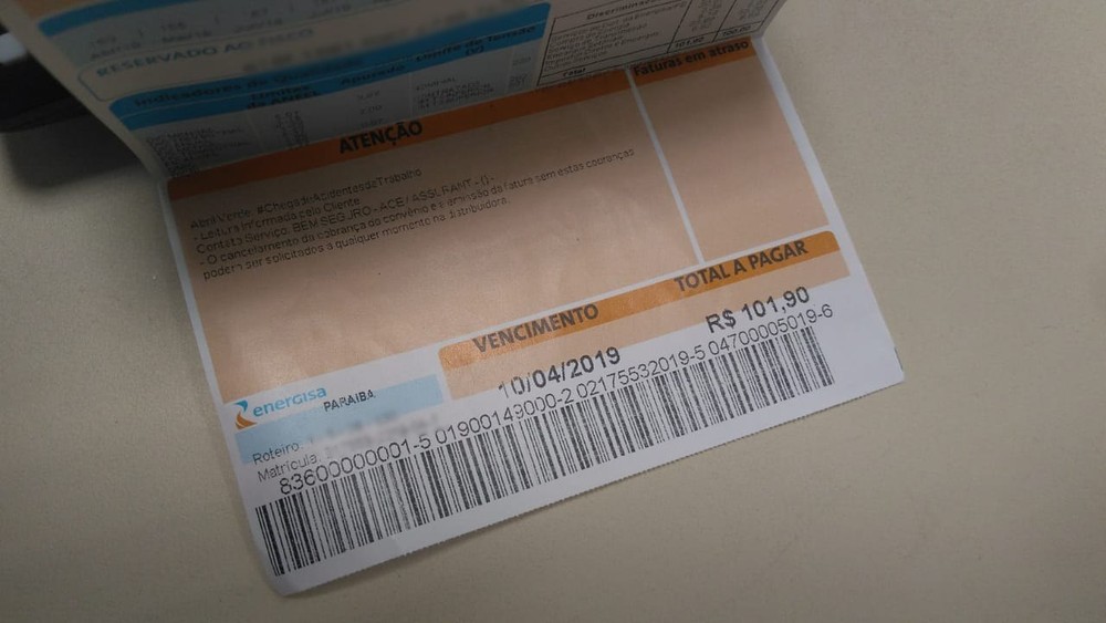 Contas de energia viram boleto bancário a partir de segunda (1º), em João Pessoa e Campina Grande