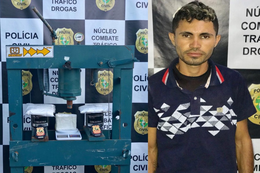 Polícia Civil apreende mais meio quilo de cocaína e prende acusado em Juazeiro do Norte-CE