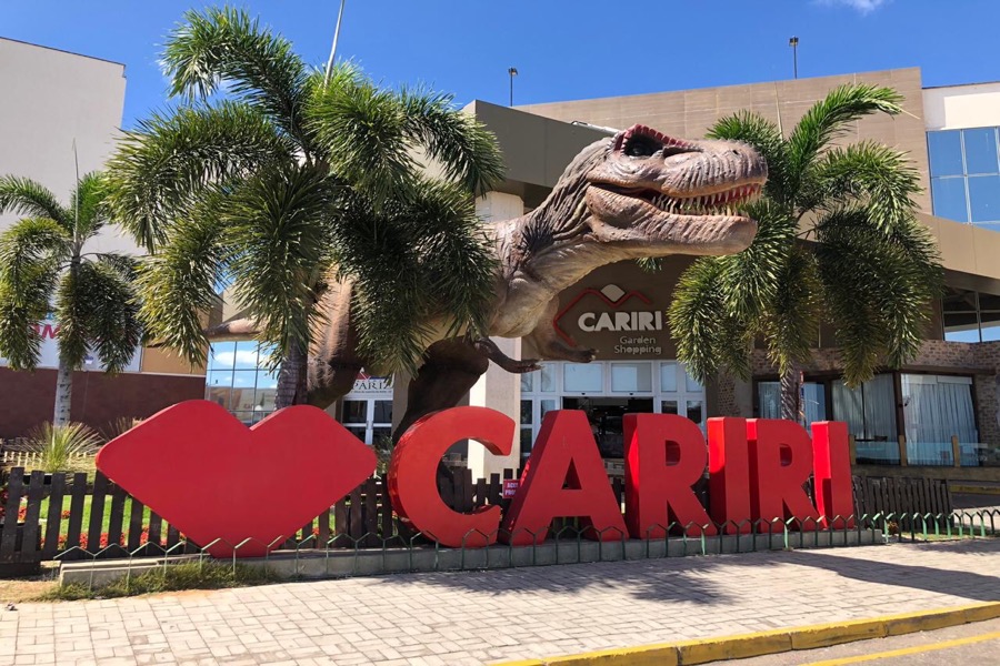 O Mundo Jurássico invadiu o Cariri Garden Shopping