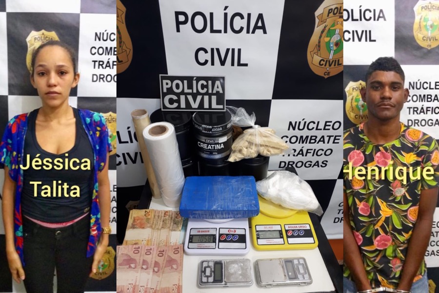 Casal é preso com 1 kg de cocaína na rodoviária de  Juazeiro do Norte-CE