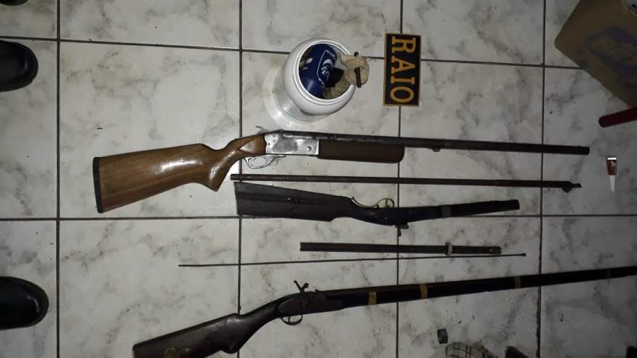 Operação do BPRAIO resultam em três armas de fogo apreendidas  em residência na cidade de  Barbalha-CE