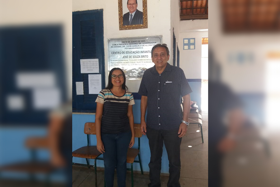 Presidente da Câmara municipal Florisval Coriolano  visita creche na zona rural de Crato