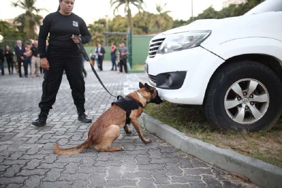 Polícia Civil inaugura Núcleo de Operações com Cães da Divisão de Combate ao Tráfico de Drogas