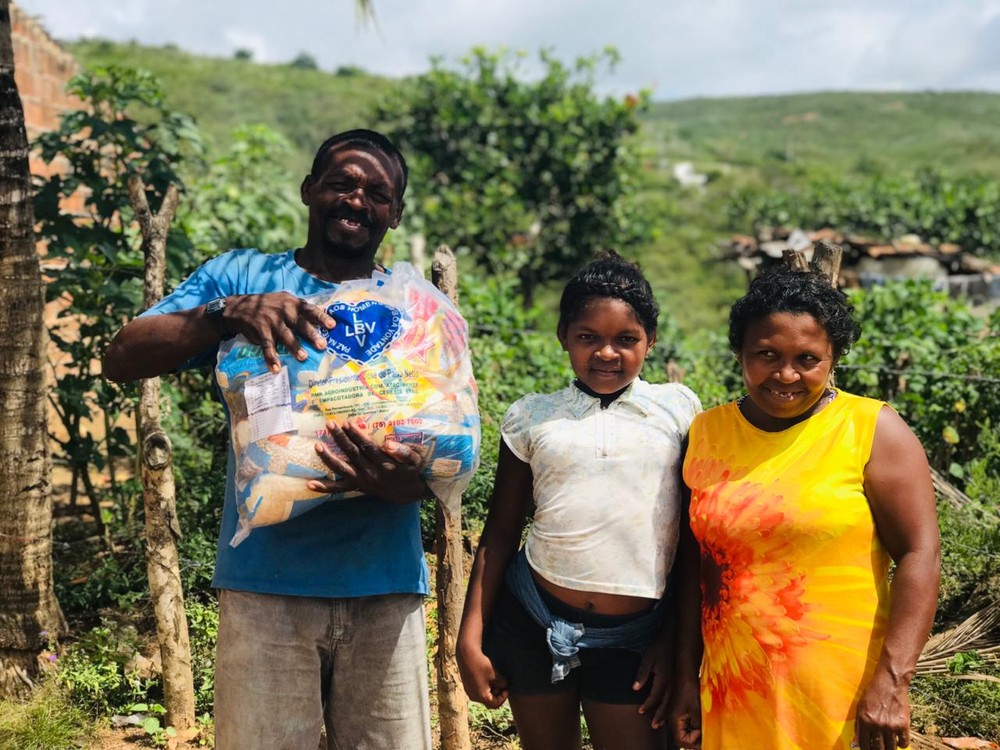 Famílias quilombolas recebem assistência emergencial, na Paraíba