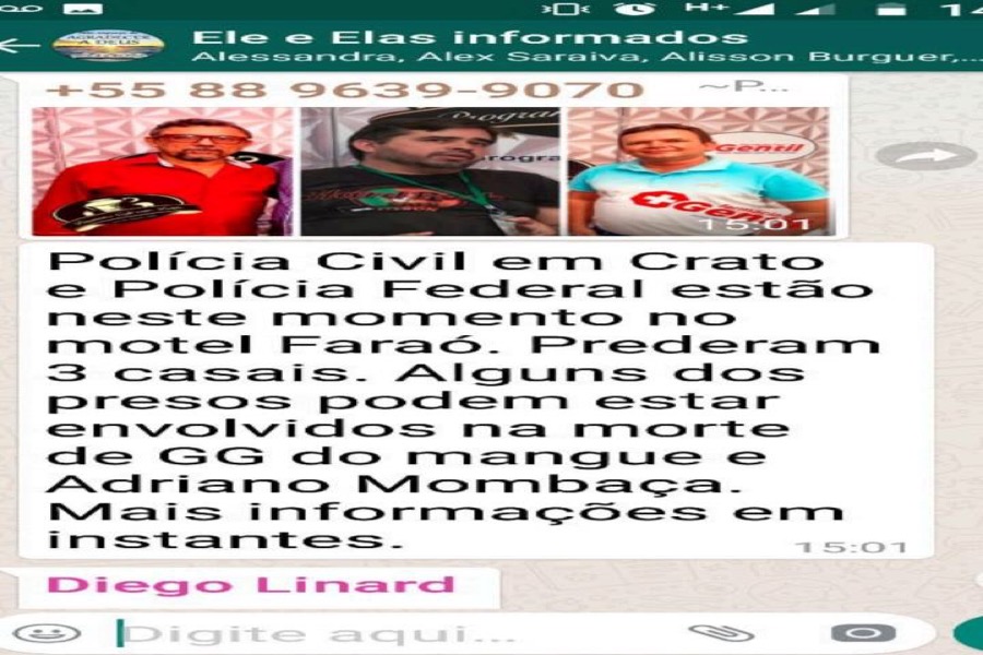 Empresário é condenado a pagar R$ 25.000,00 após associar fotos de advogado e servidor público à membros do PCC em grupos de Whatsapp na cidade do Crato