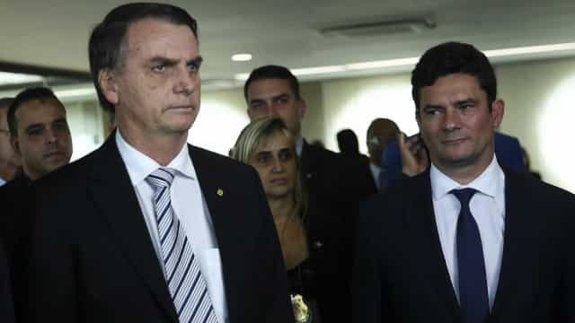 Bolsonaro sobre vetos de Moro à lei de abuso: ‘Nove estão garantidos’