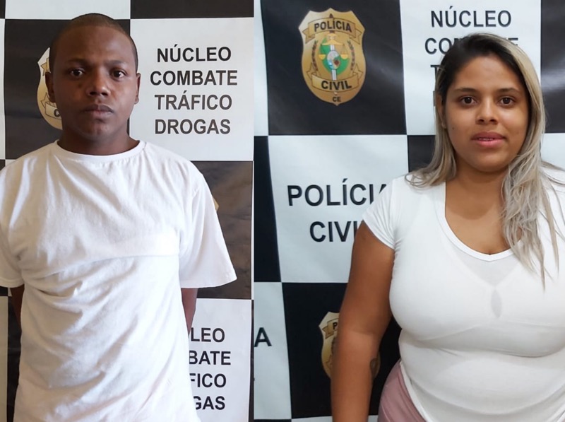 Polícia prende casal de traficantes proprietários de imóveis usados para armazenamento de droga em Juazeiro do Norte-CE