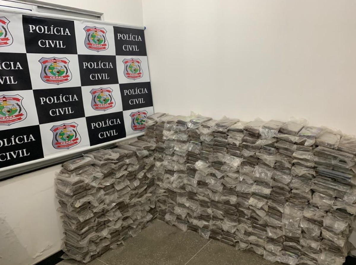 Operação apreende 600 quilos de cocaína em Fortaleza, maior apreensão feita pela Polícia Civil do Ceará