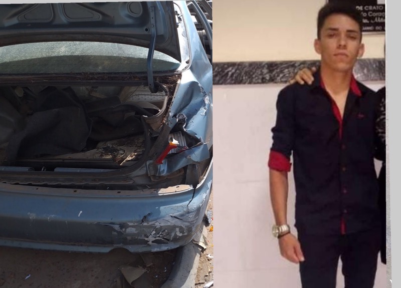 Jovem morre após acidente de trânsito com motocicleta que levava mais duas pessoas em Crato-CE