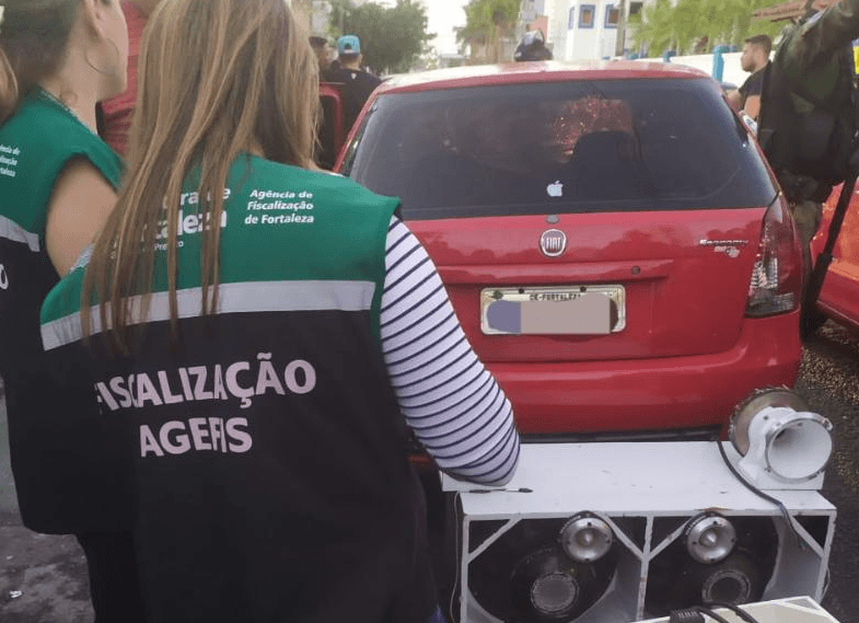 Agefis apreende nove paredões de som em flagrantes de poluição sonora em Fortaleza