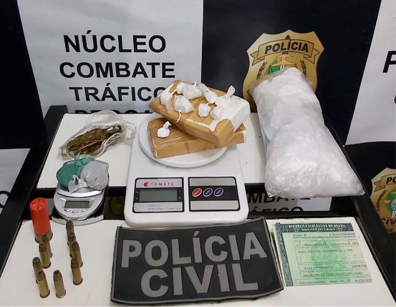 Polícia Civil apreende cocaína avaliada em R$ 13 mil reais na cidade de Juazeiro do Norte-CE