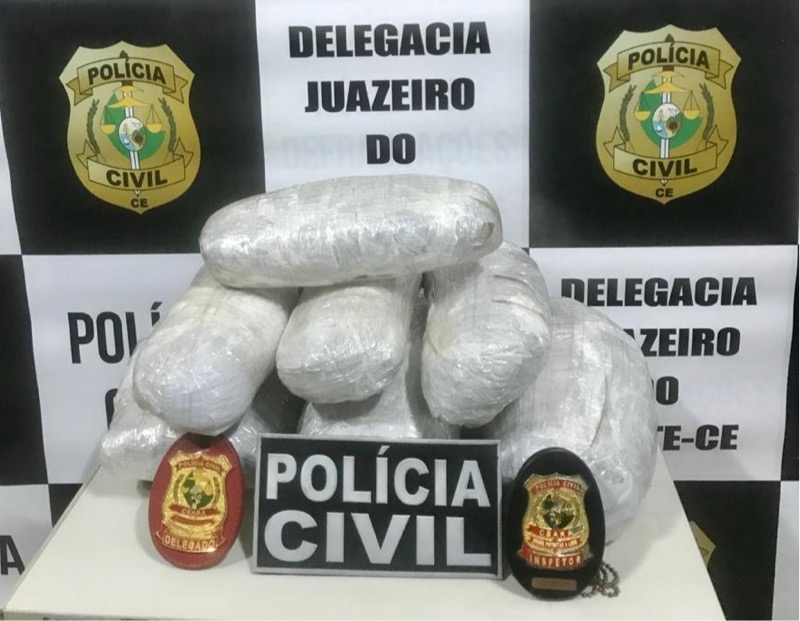 Polícia Civil apreende mais de 5 kg de droga e prende duas pessoas em Juazeiro do Norte-CE