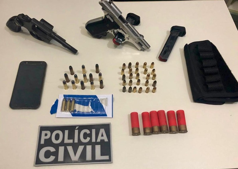 Polícia Civil prende Guarda Municipal acusado de homicídio e apreende duas armas de fogo em Juazeiro do Norte-CE