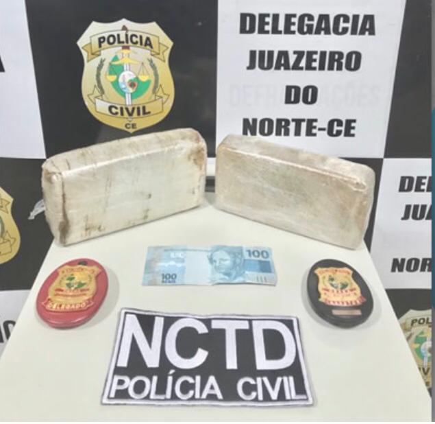 Operação da polícia resulta em apreensão de drogas na rodoviária de Juazeiro do Norte