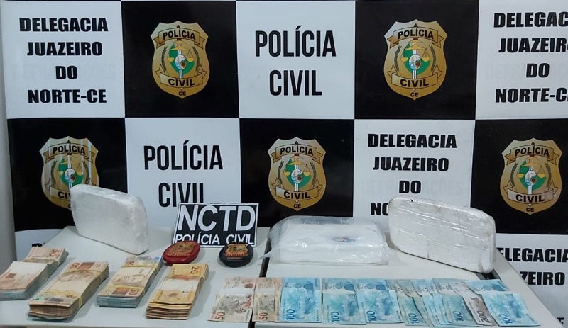 Polícia Civil prende homem suspeito de ser o distribuidor de drogas no Cariri