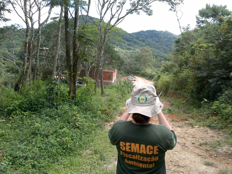 Serra de Baturité é alvo de nova operação de fiscalização da Semace com apoio da Sema e BPMA