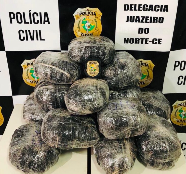 Com auxílio do Spia, NCTD prende indivíduo transportando mais de 10kg de maconha no Cariri