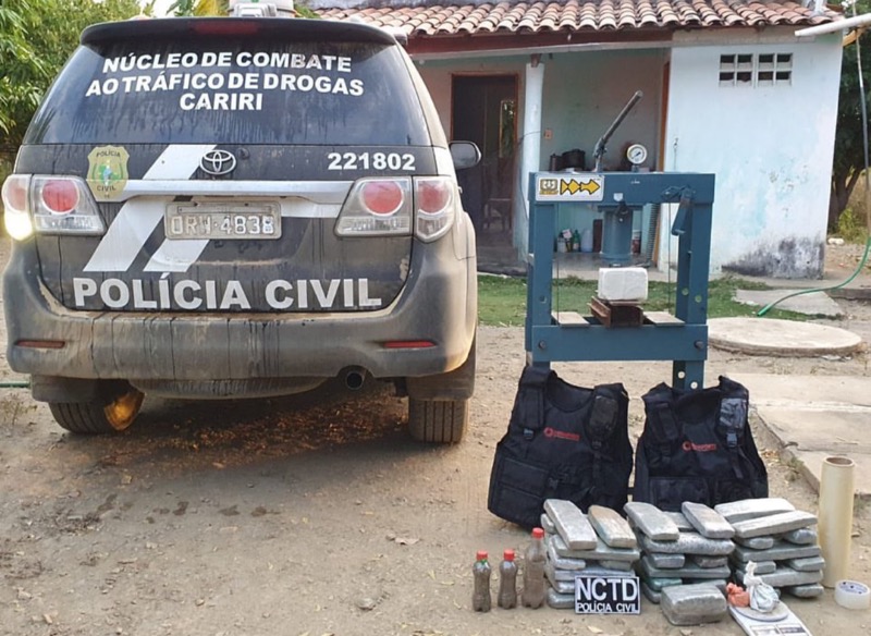 Polícia Civil localiza e destrói plantação de maconha na zona rural de Caririaçu