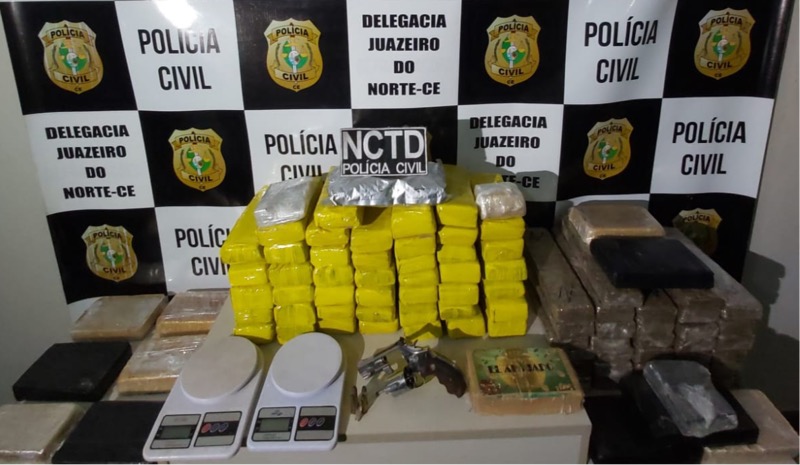 Polícia Civil apreende mais de 75 kg de drogas em Juazeiro do Norte