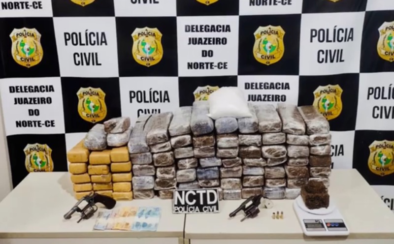 Polícia Civil apreende cerca de 62 quilos de drogas em Juazeiro do Norte