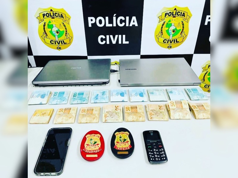 Polícia Civil identifica suspeito de ameaçar família do prefeito de Barbalha e apreende celular e R$ 16 mil em espécie