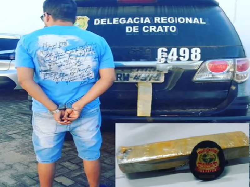 Estudante de Direito da Urca é preso em flagrante com 1 kg de maconha