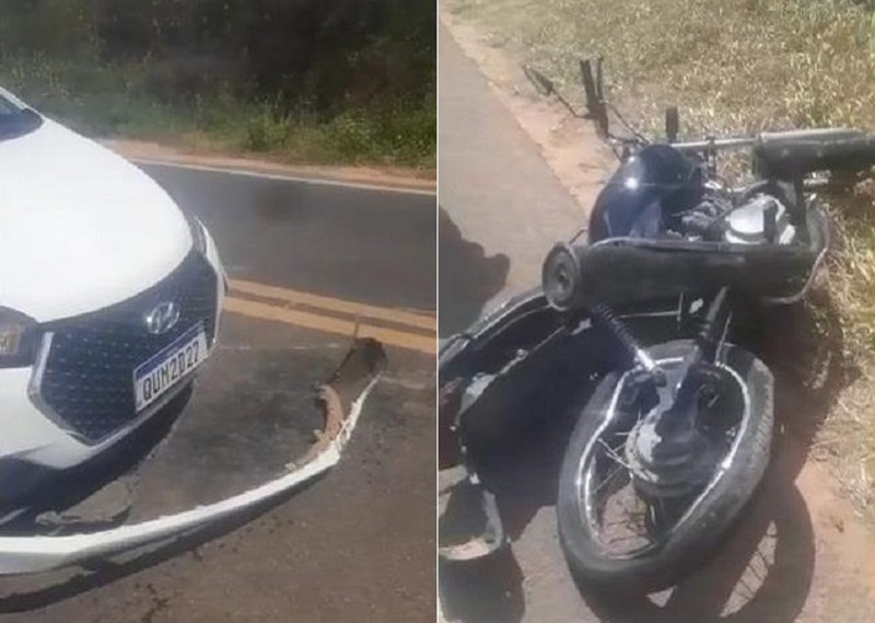 Mauriti: Batida entre carro e moto deixa grávida em estado grave