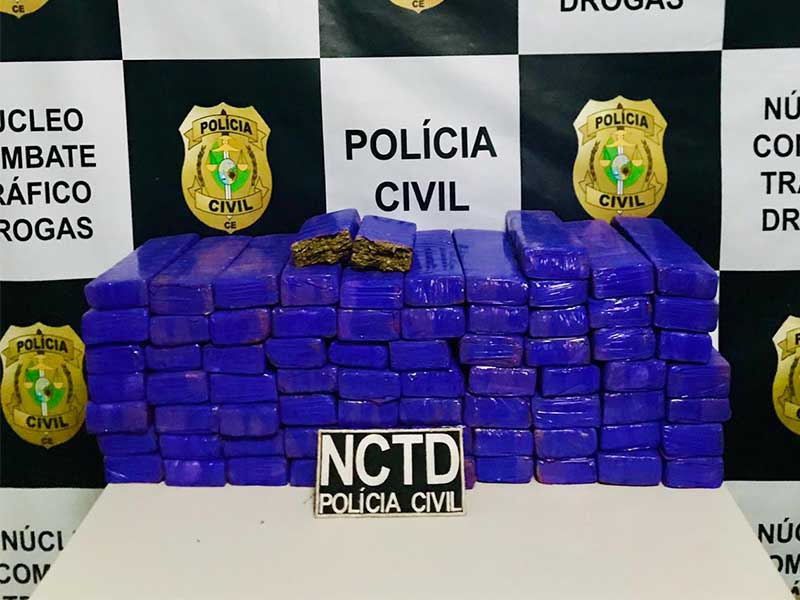 Polícia Civil prende dois piauienses em posse de 45 kg de drogas em Crato