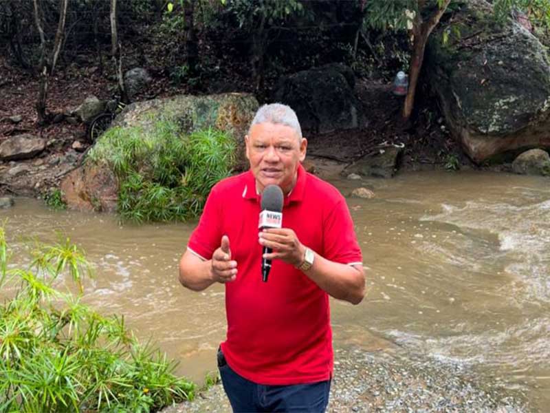 Assista: Cascata do Crato tem grande correnteza após fortes chuvas