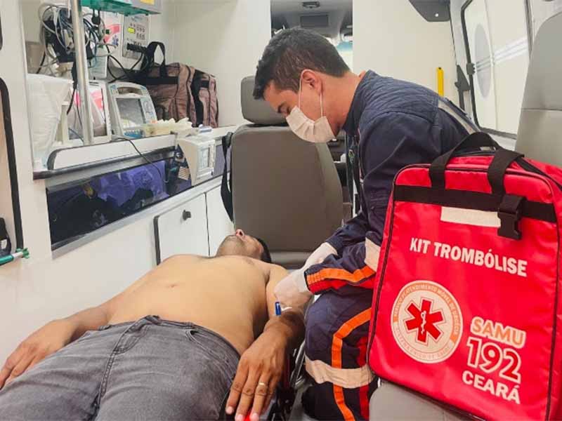 Em 2022, mais de 380 pacientes foram beneficiados com uso de trombolítico nas ambulâncias do Samu Ceará